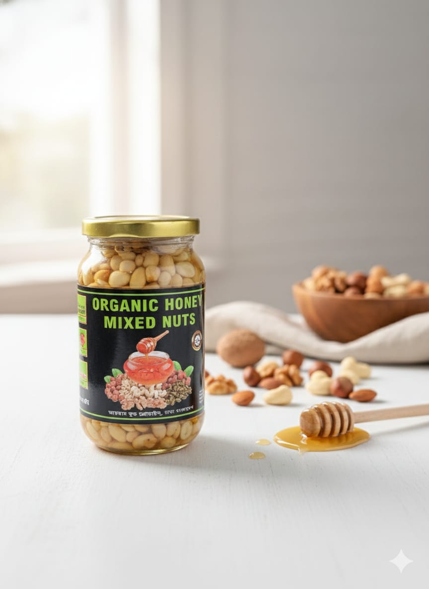 Organic Honey Mixed Nuts) 500g-F2