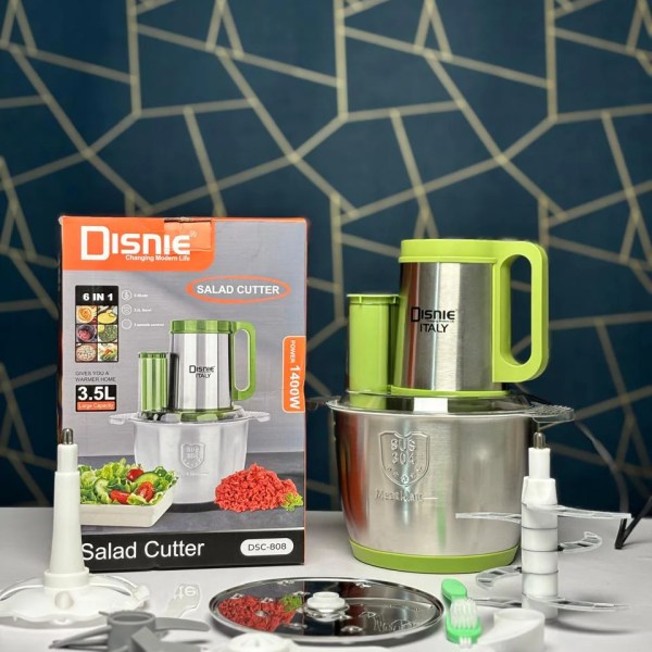 Disnie 6-in-1 মাল্টি-ফাংশনাল চপার ও সালাদ কাটার -k5